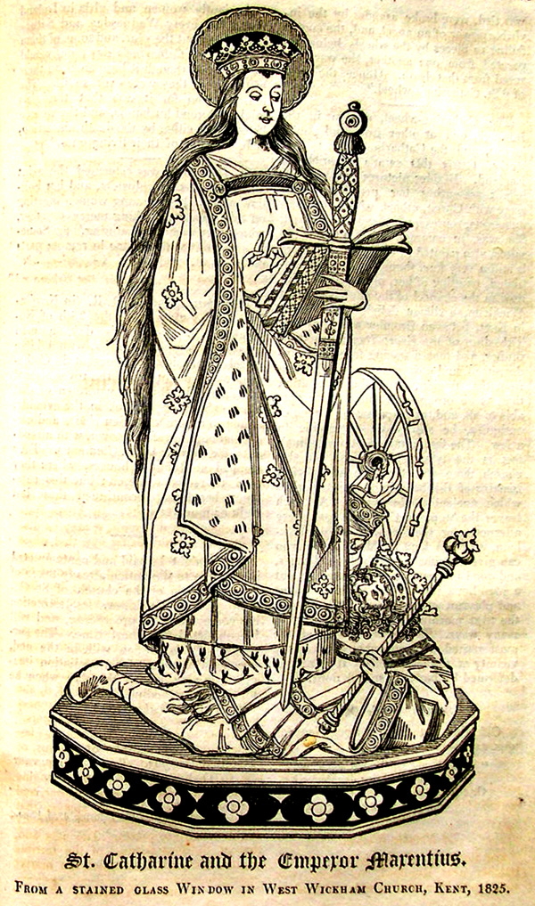 St. Catharine and the Emperor Marentius.