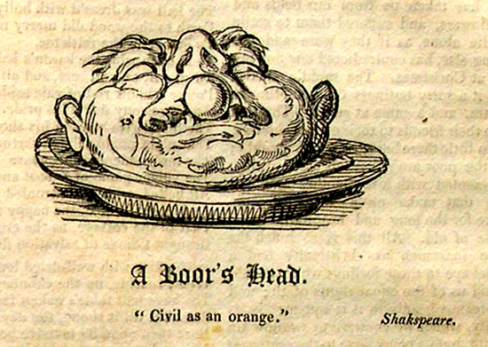 A Boor's Head.